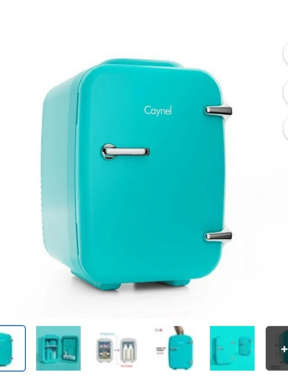 Caynel Gently Used Thermoelectric Cooler, for snacks, skincare 4 liter capacity